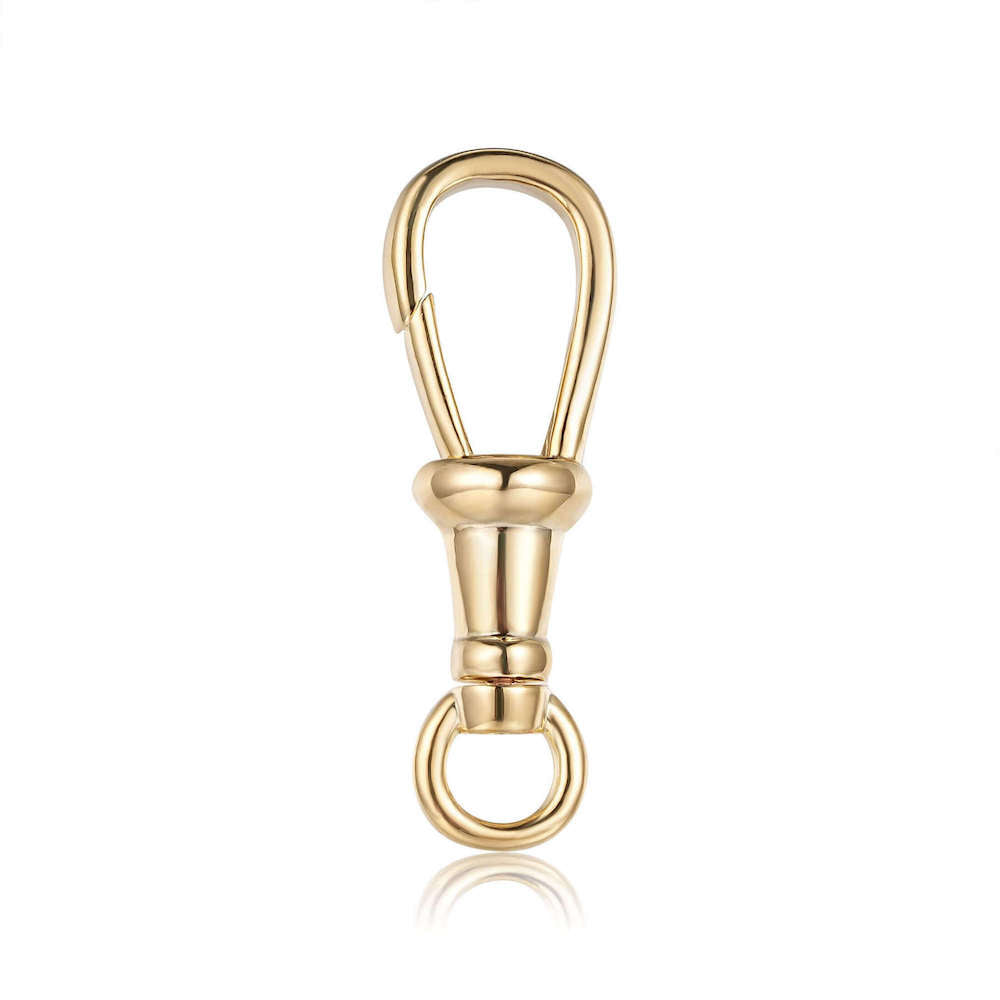 40mm Large Gold Heavy Smooth Albert Clasp - Clasp Only