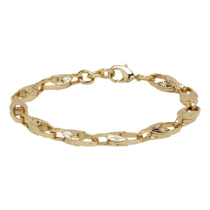 Luxury Gold Tulip Bracelet with Lobster Claw Clasp