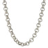 12mm Silver Diamond Patterned Belcher Chain - 30 Inches