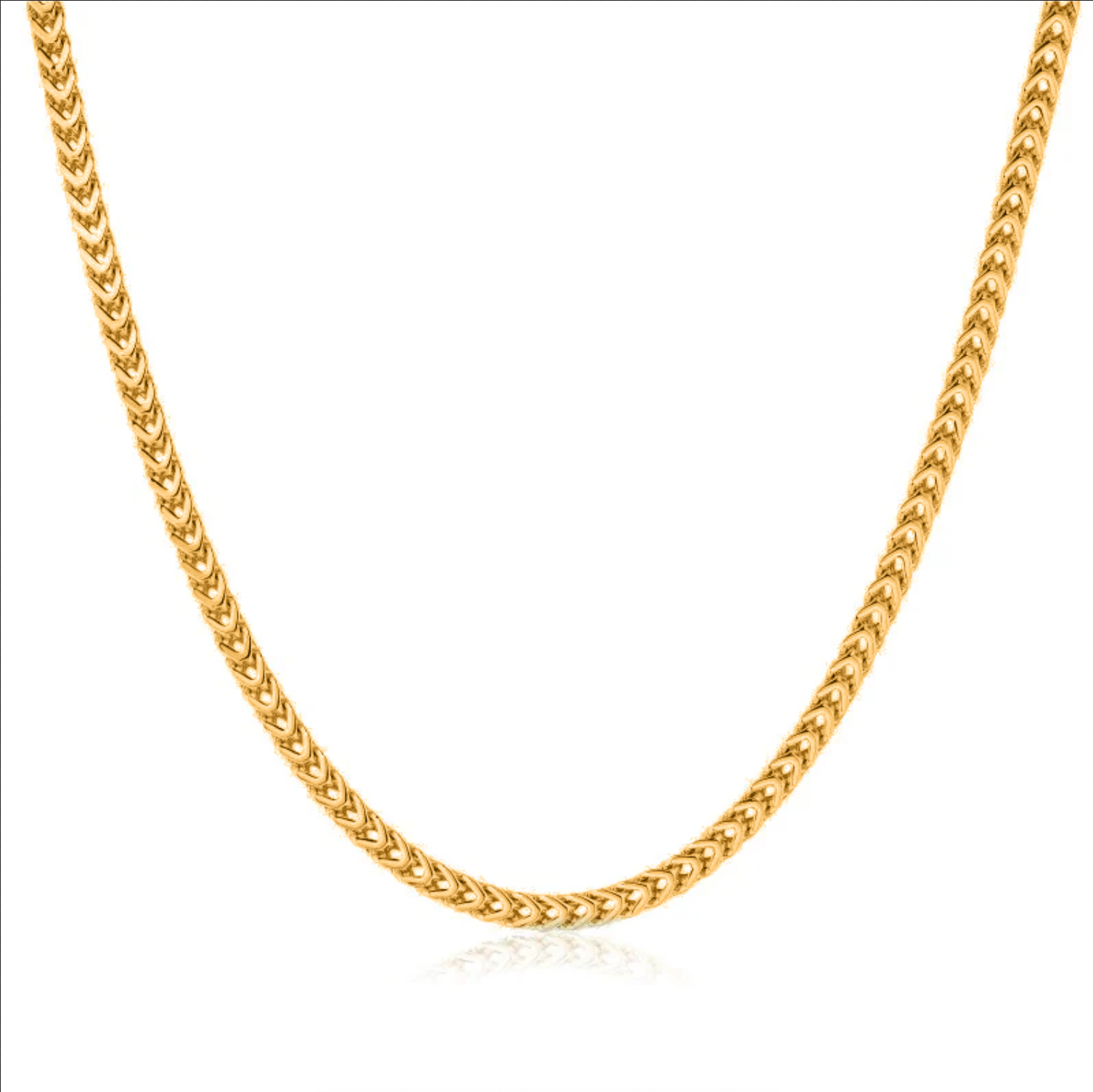 New 4mm Gold Filled Bonded Franco Chain - 22 Inches