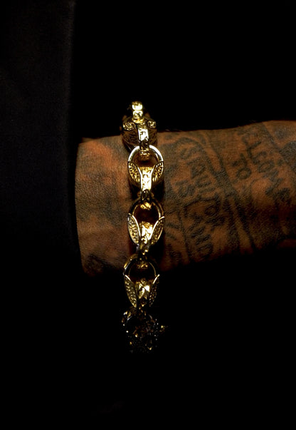 Luxury Gold XXL 15mm 3D Tulip Bracelet
