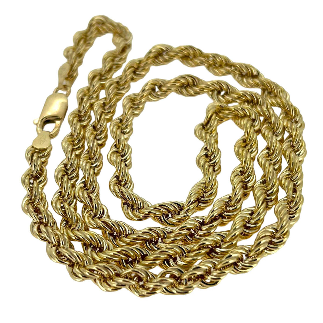 9ct Yellow Gold Rope Chain Necklace