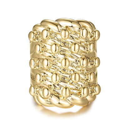 Gold keeper ring perfect for everyday wear