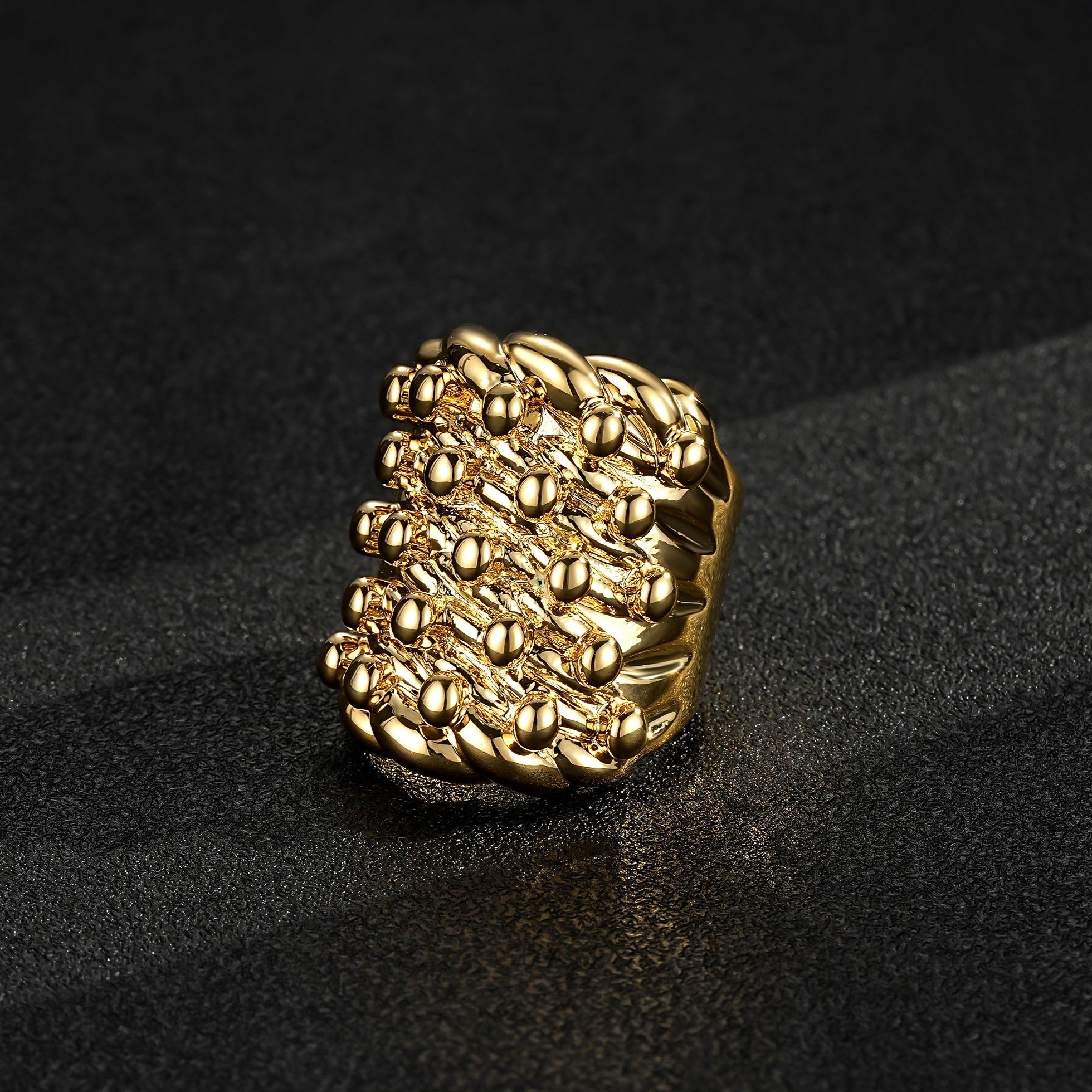 Gold filled keeper ring with a shiny finish