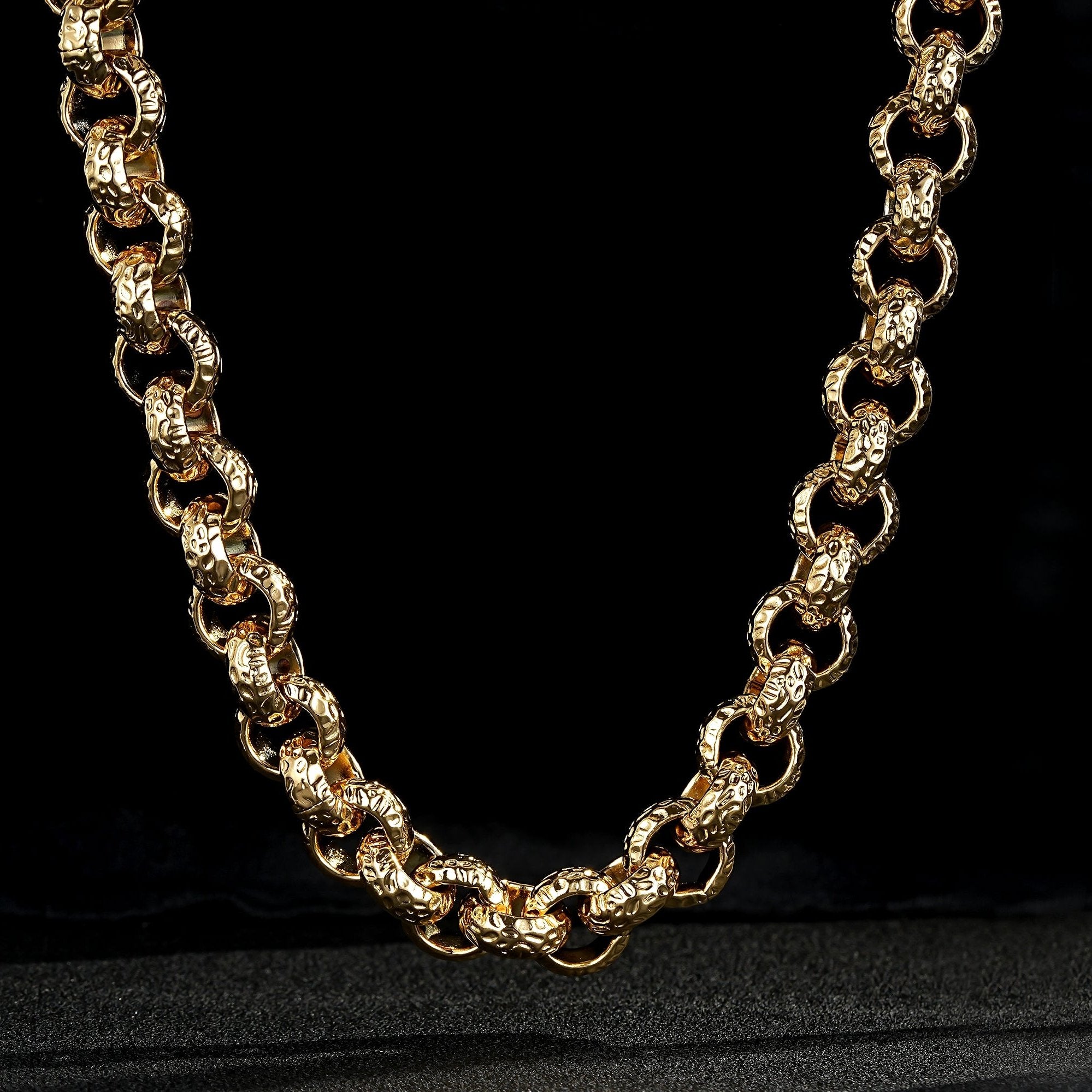 Gold Filled Diamond Cut Belcher Chain, 15mm Width, 24 Inches, 310 Grams