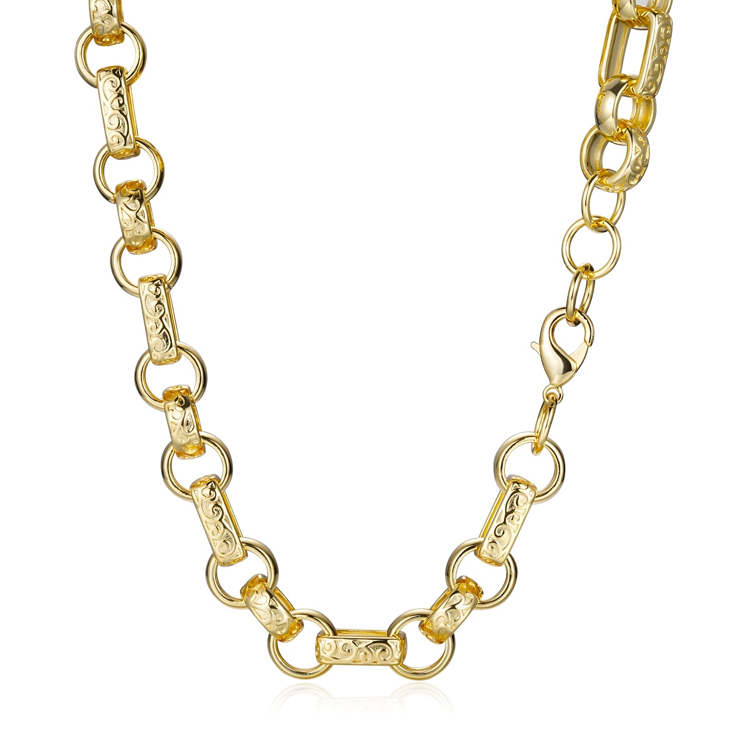 Detailed View of 18mm Gold Filled Chain