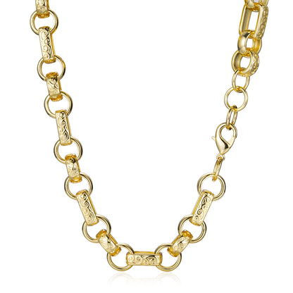 Detailed View of 18mm Gold Filled Chain