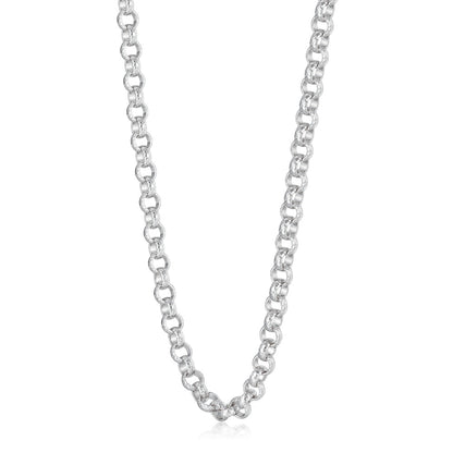 8mm Silver Filled Belcher Necklace, 30 Inches Long