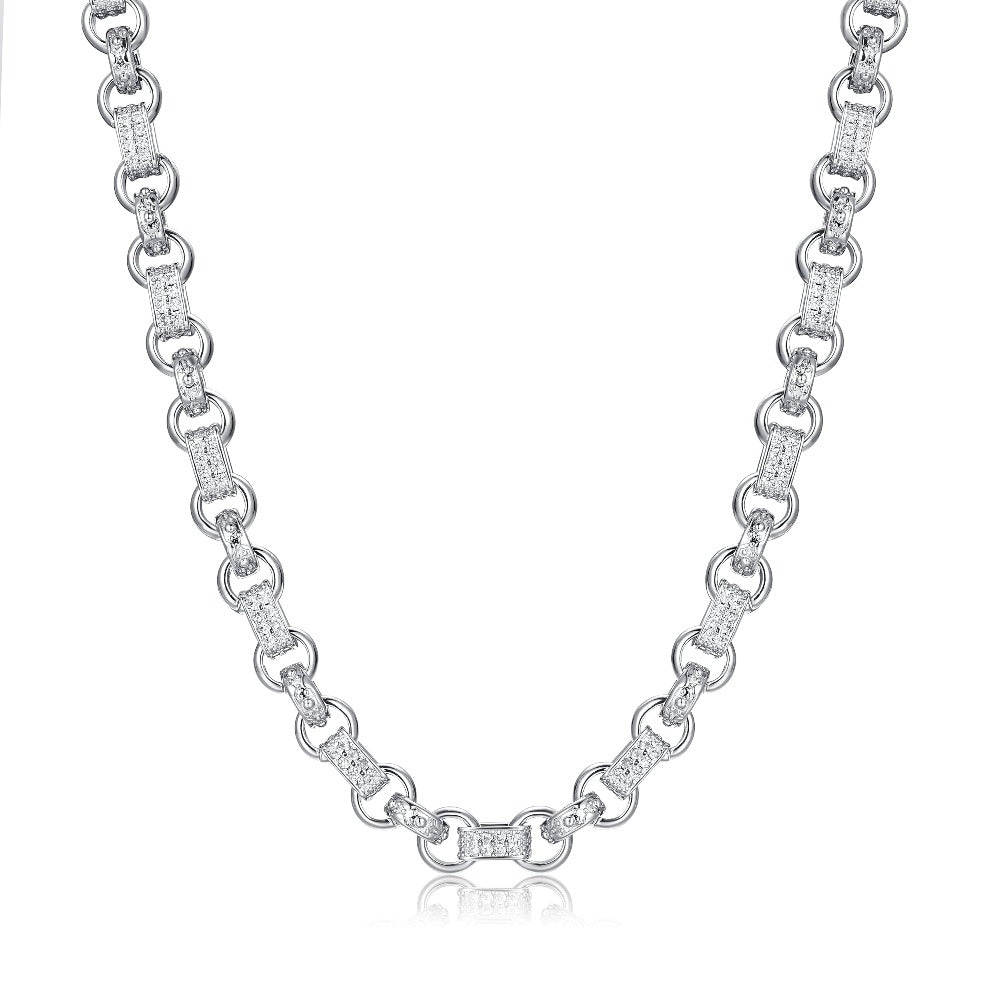 Silver Filled Chain Necklace with Albert Clasp