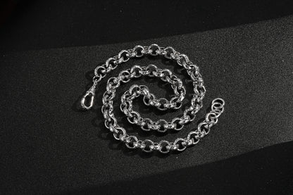 New 12mm Silver Diamond Cut Pattern Belcher Chain Lobster Clasp 24-Inch