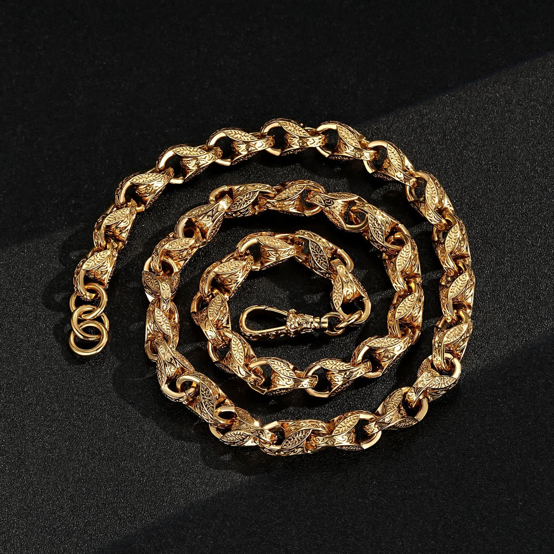 Gold Filled XXL 15mm Tulip Chain with Albert Clasp