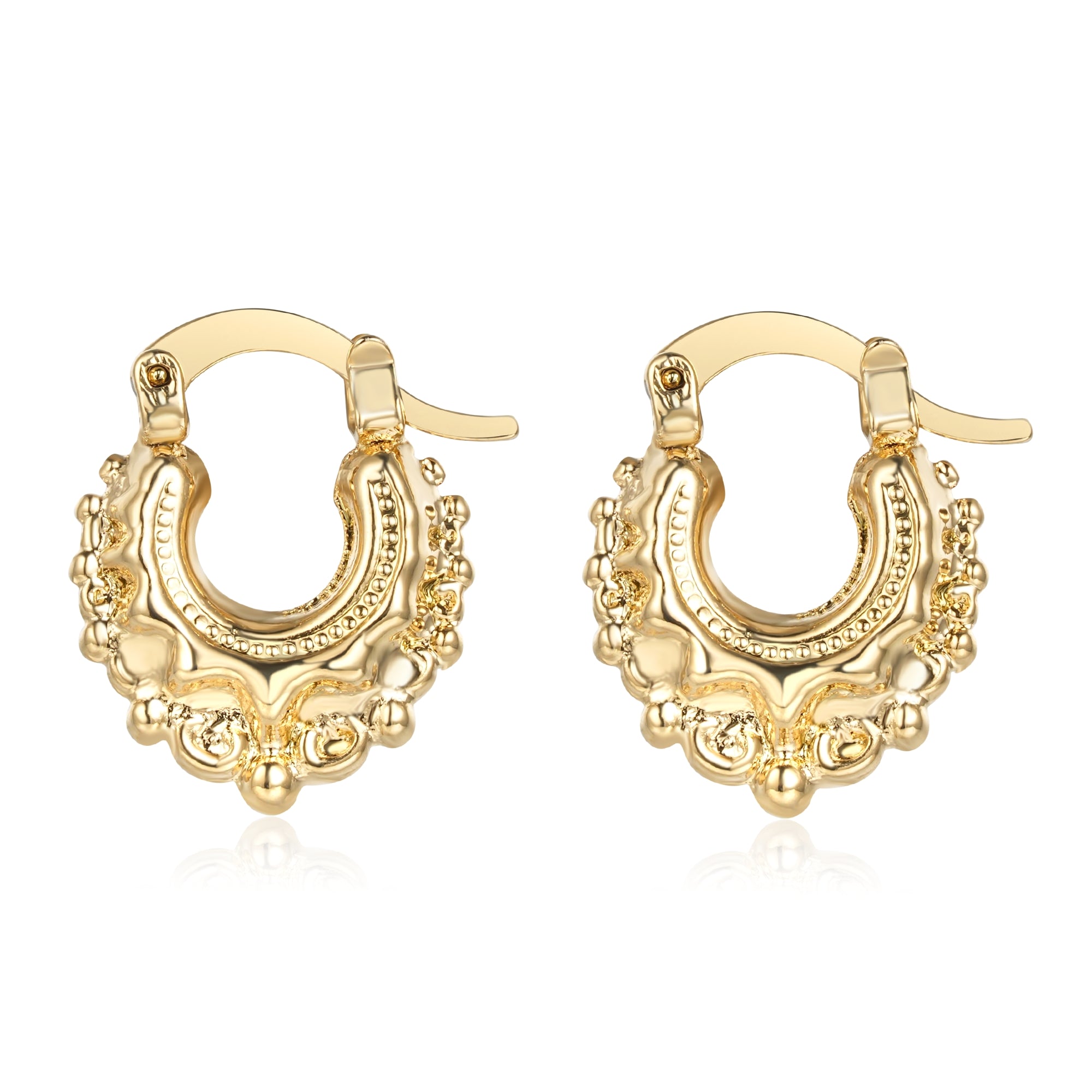 New Gold Baby Gypsy Creole Earrings