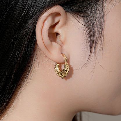 New Gold Baby Gypsy Creole Earrings