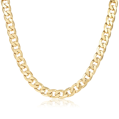 Detailed View of Gold Filled 12mm Cuban Chain