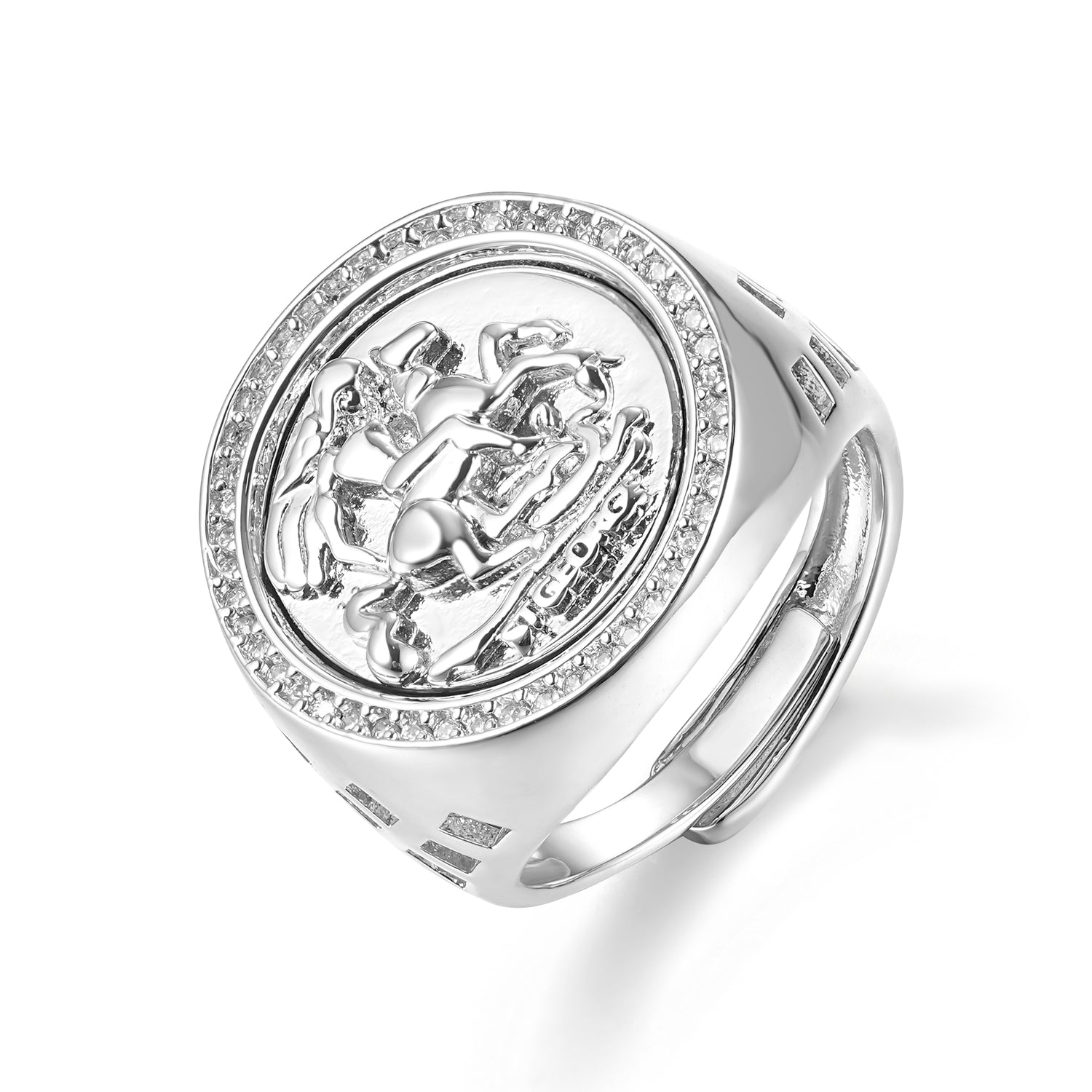 Silver filled sovereign ring, perfect for all sizes