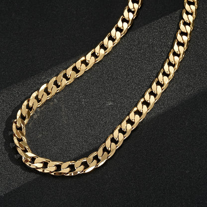 12mm Gold Cuban Curb Chain, 24 Inches Long, 108 Grams