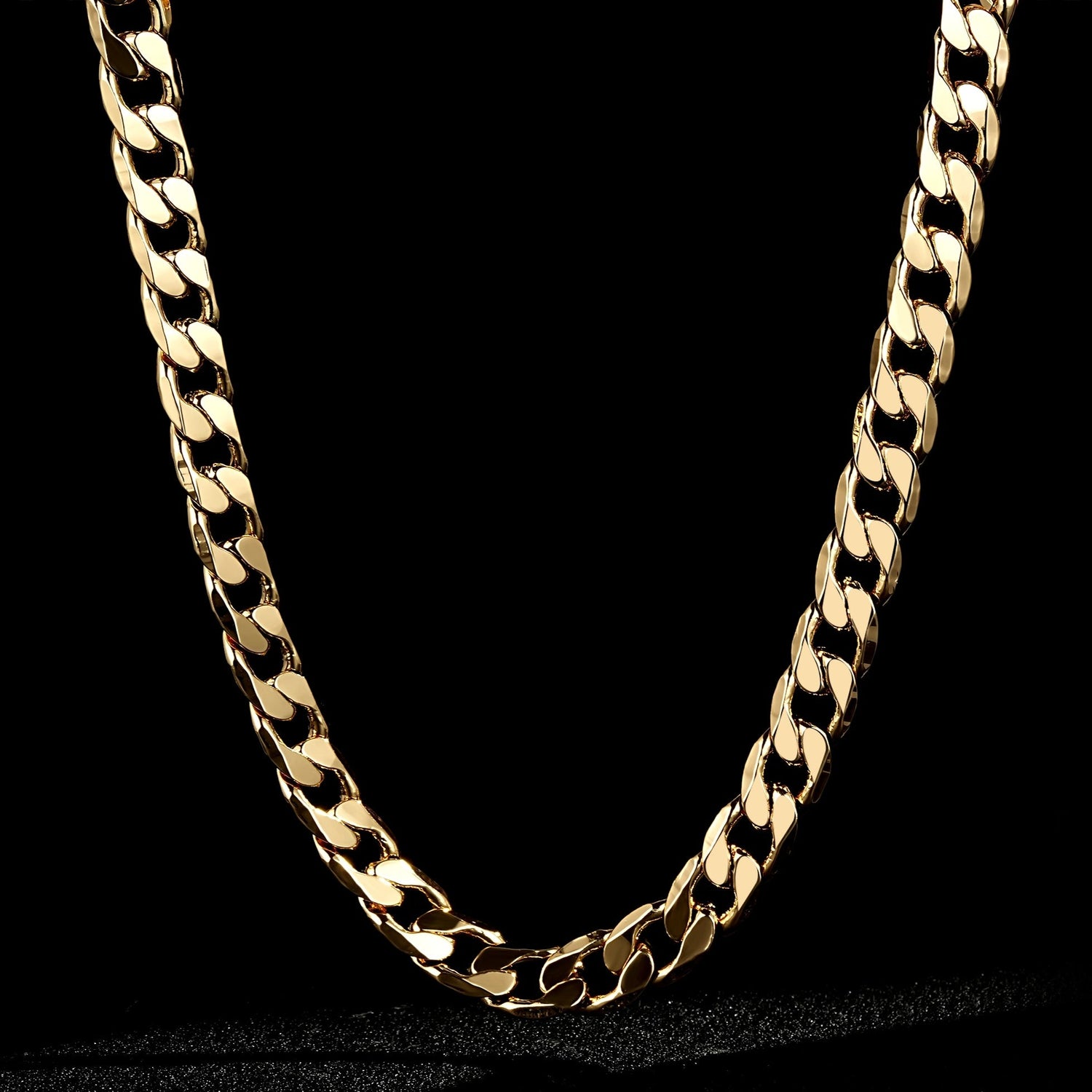 Close-up of Gold Bonded Cuban Chain