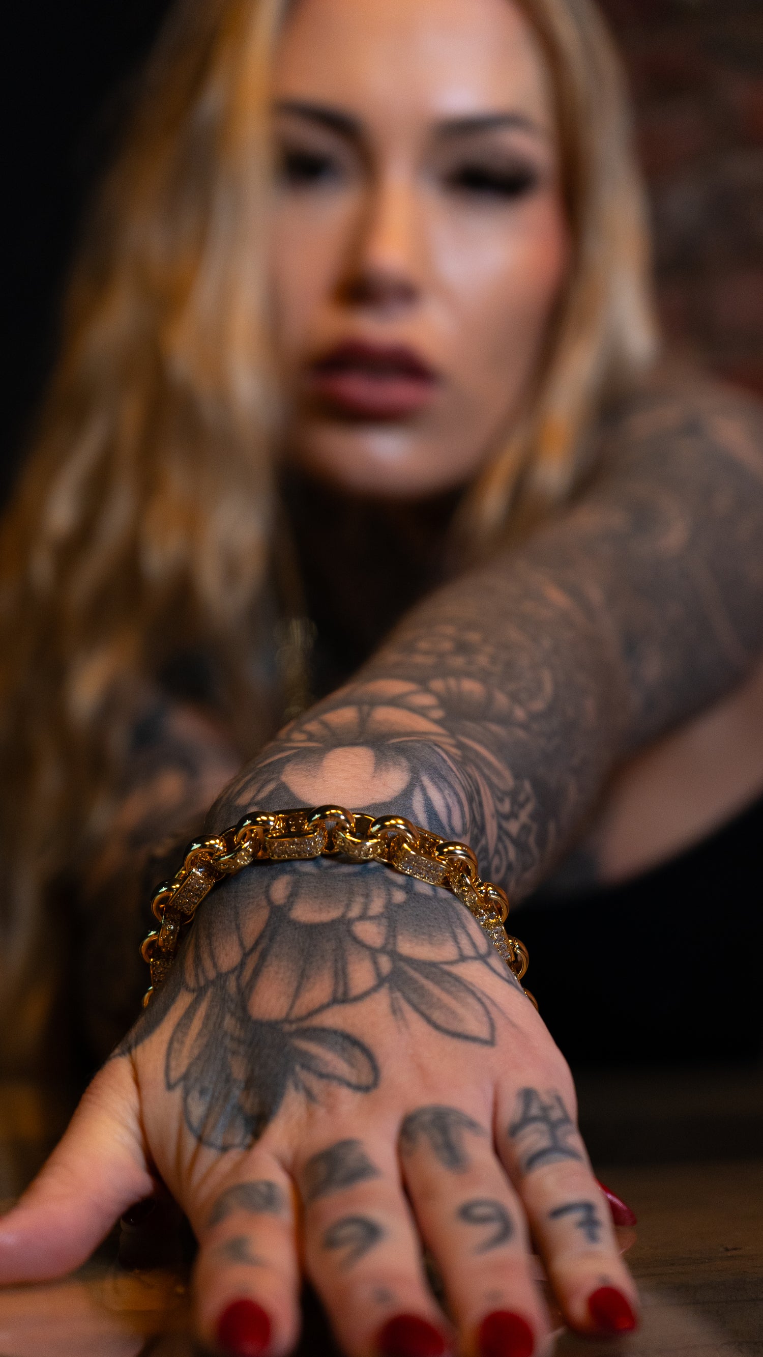 Luxury Gold 10mm 8 inch Gypsy Link Belcher Bracelet