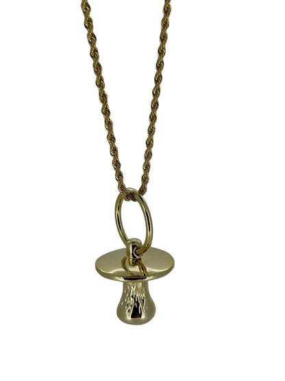 New Gold Dummy Pendant Necklace 22 Inch 3mm Rope Chain