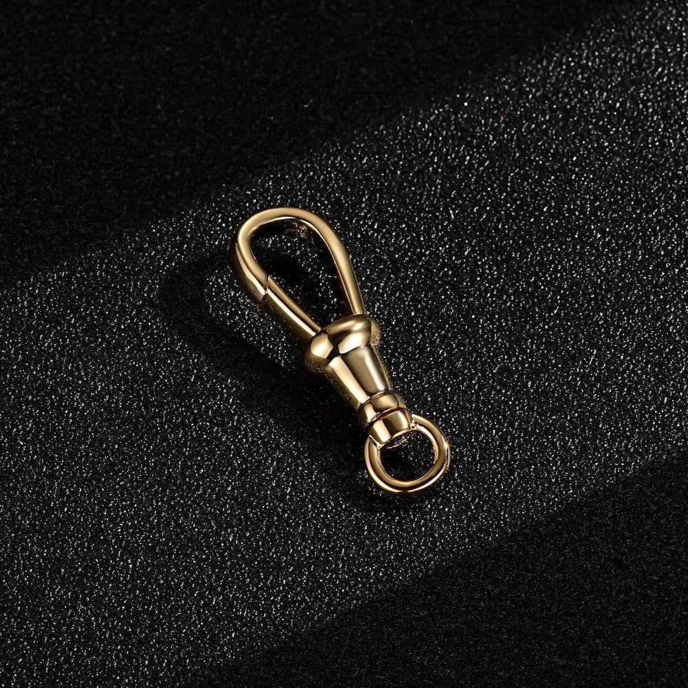 30mm Gold Smooth Albert Clasp 8mm/12mm