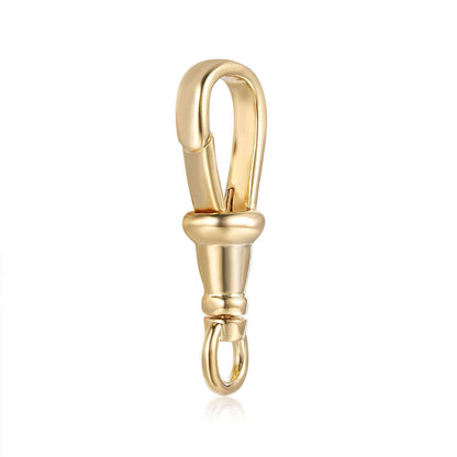 30mm Gold Smooth Albert Clasp 8mm/12mm