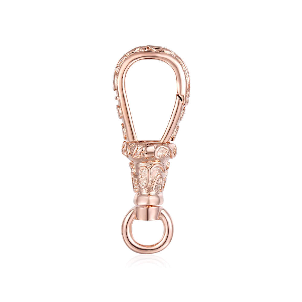 30mm Regular Rose Gold Ornate Albert Clasp - Clasp Only