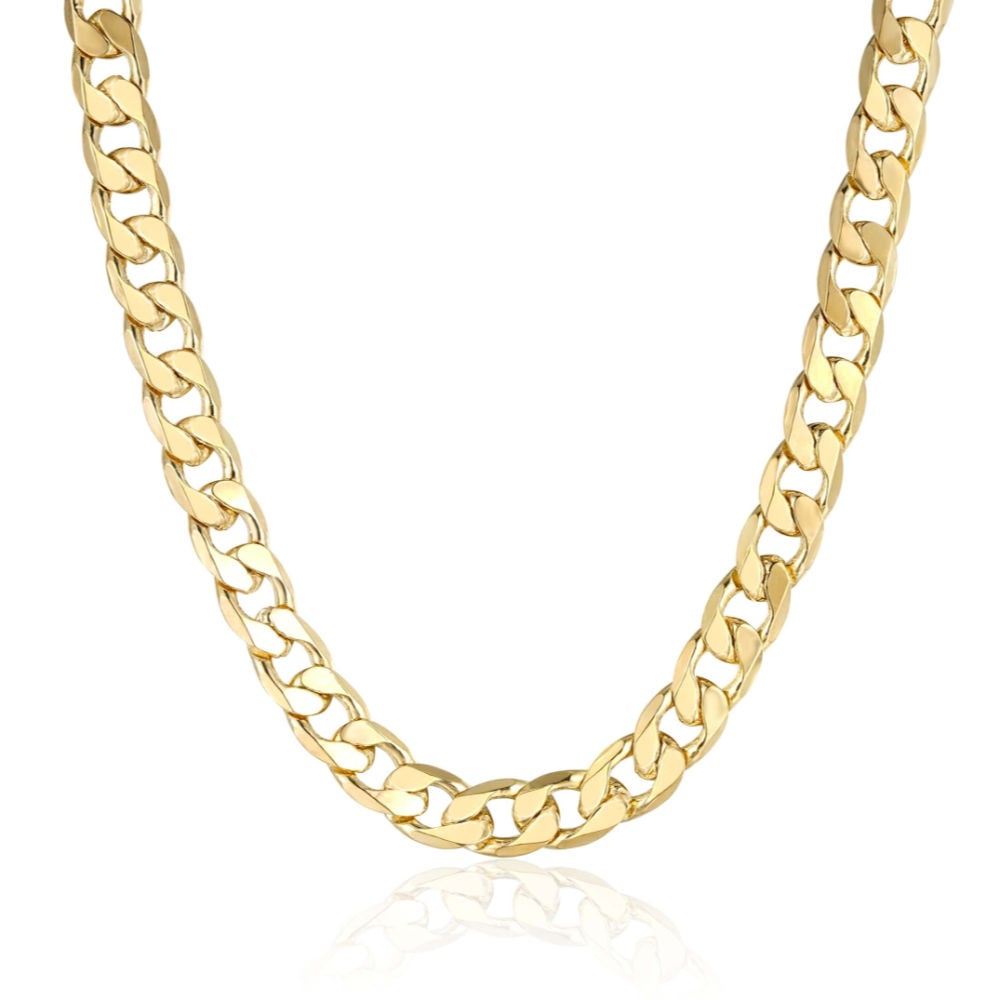 Premium 12mm Gold Rope Chain Necklace