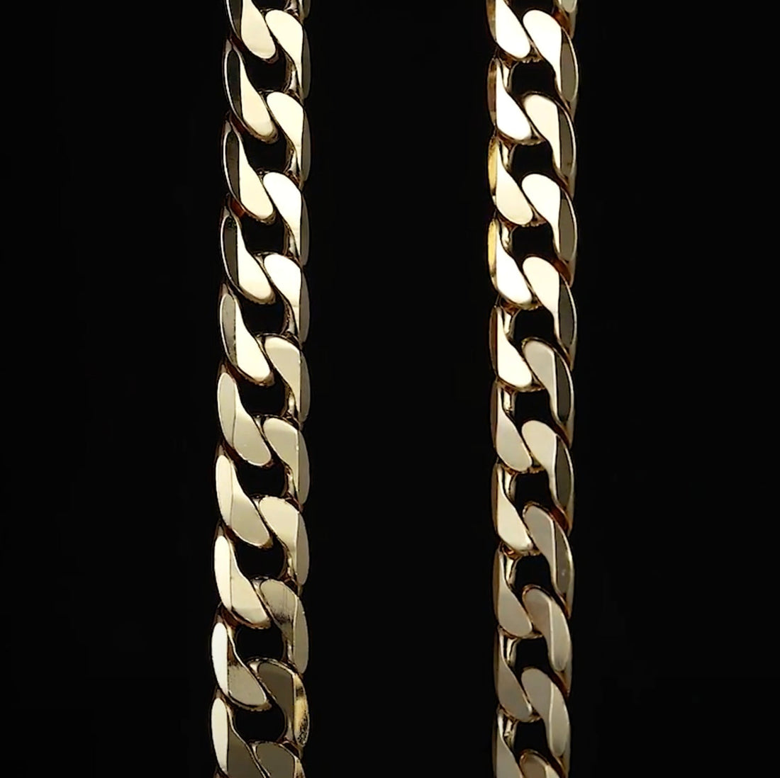 Premium 12mm Gold Rope Chain Necklace