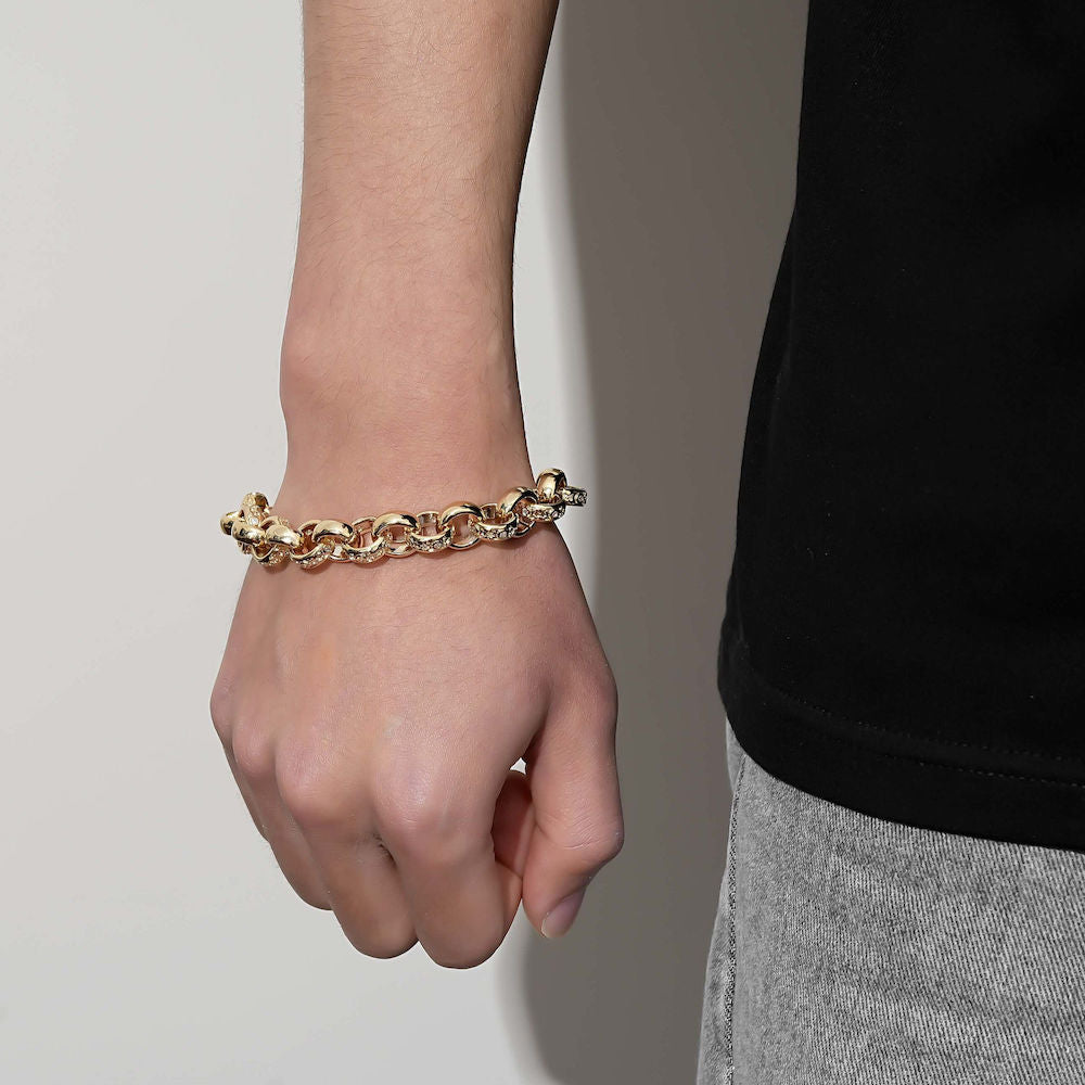 Gold Big Link Bracelet | Free Shipping