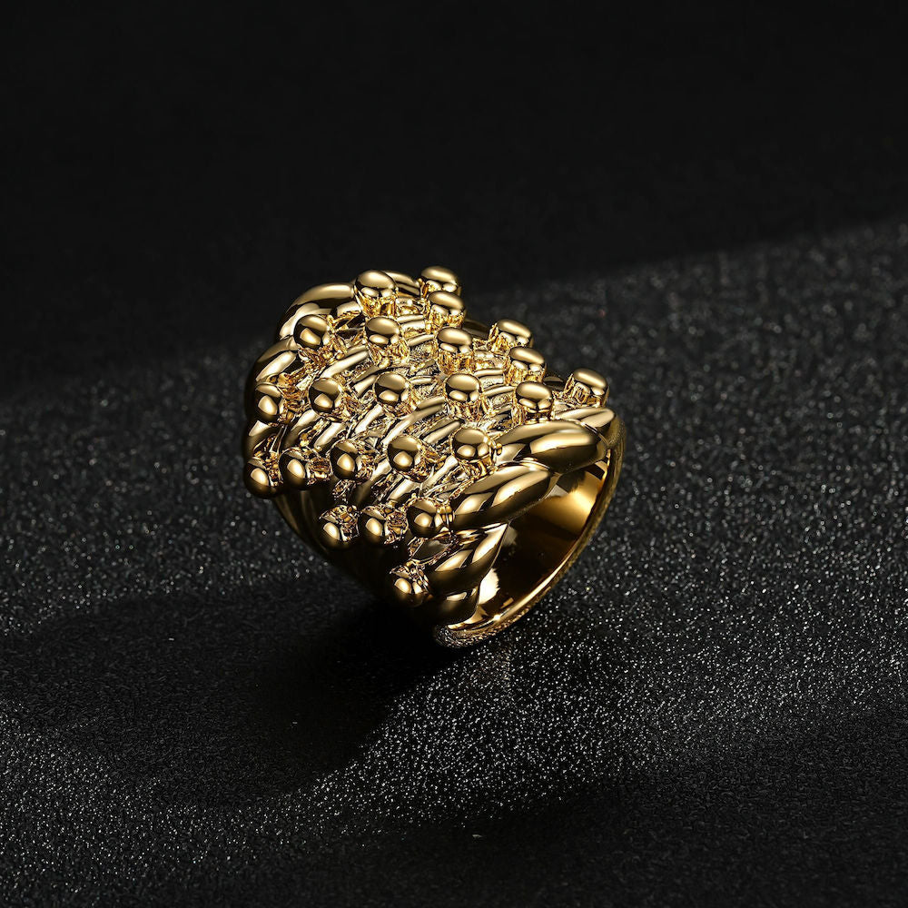 Heavy Gold XXXL Keeper Ring Size V/X/Z