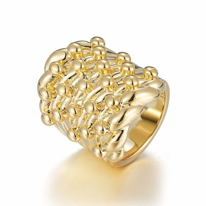 Premium Heavy Gold XXXL Keeper Ring With Sizes