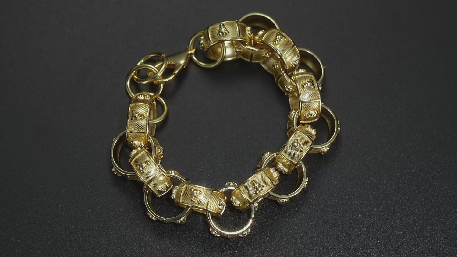 Luxury Gold 20mm XL Bully Belcher Bracelet