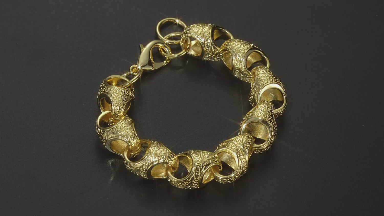 Luxury Gold 17mm XL Acorn Bracelet