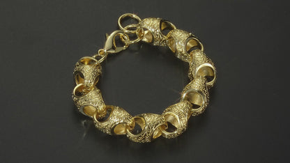 Luxury Gold 17mm XL Acorn Bracelet