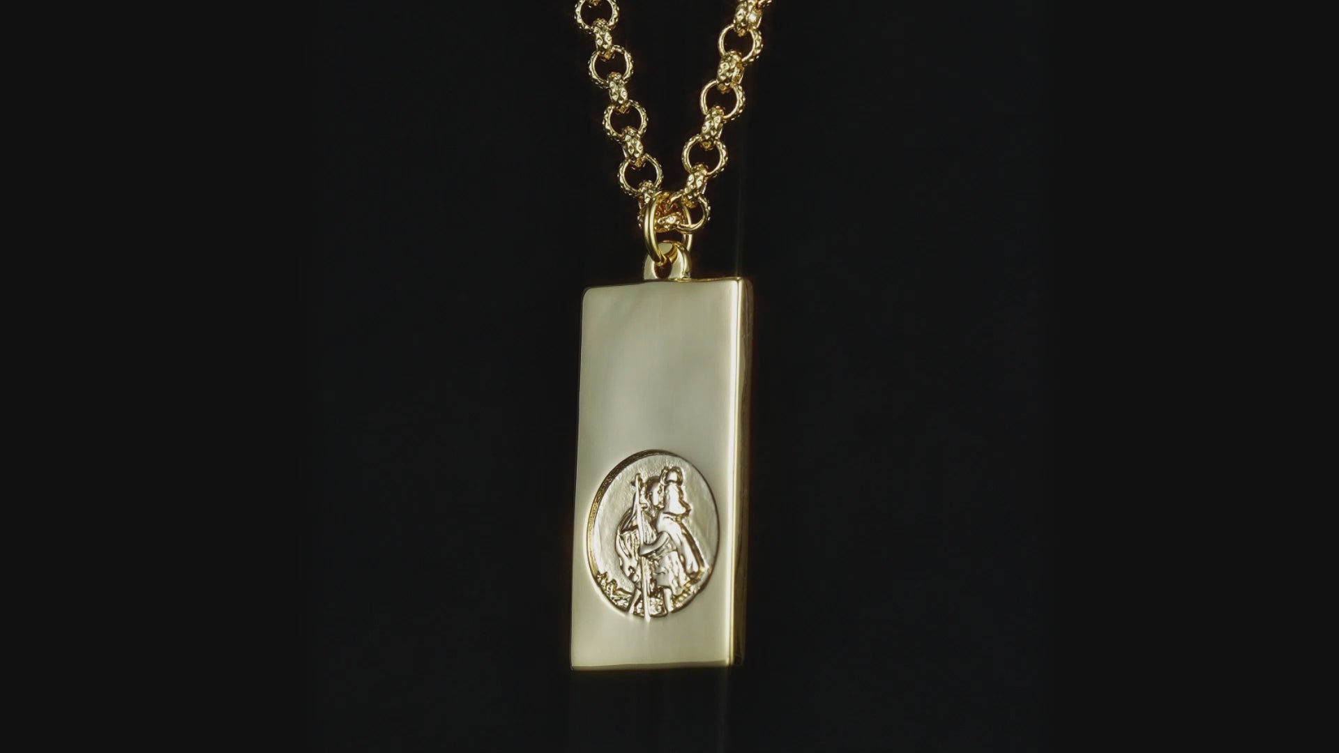 Gold st christopher on sale ingot