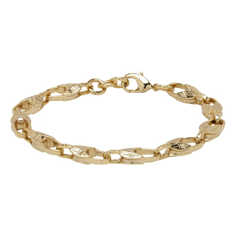 Luxury Gold Tulip Bracelet with Lobster Claw Clasp