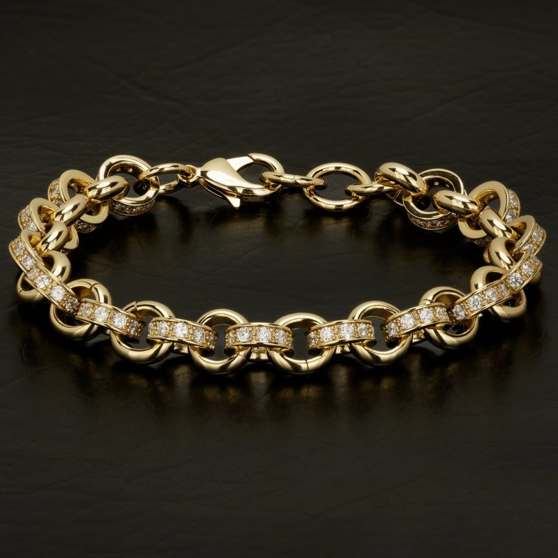 Womens gold sale belcher bracelet