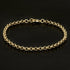 Luxury Gold 4mm Diamond Cut Pattern Belcher Bracelet
