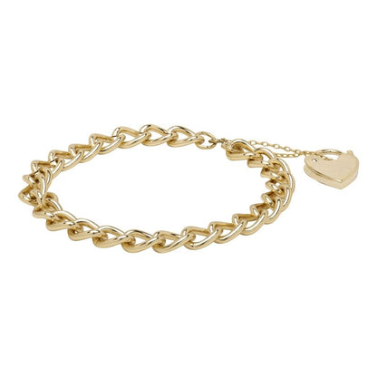 Luxury Gold Heart Lock Bracelet