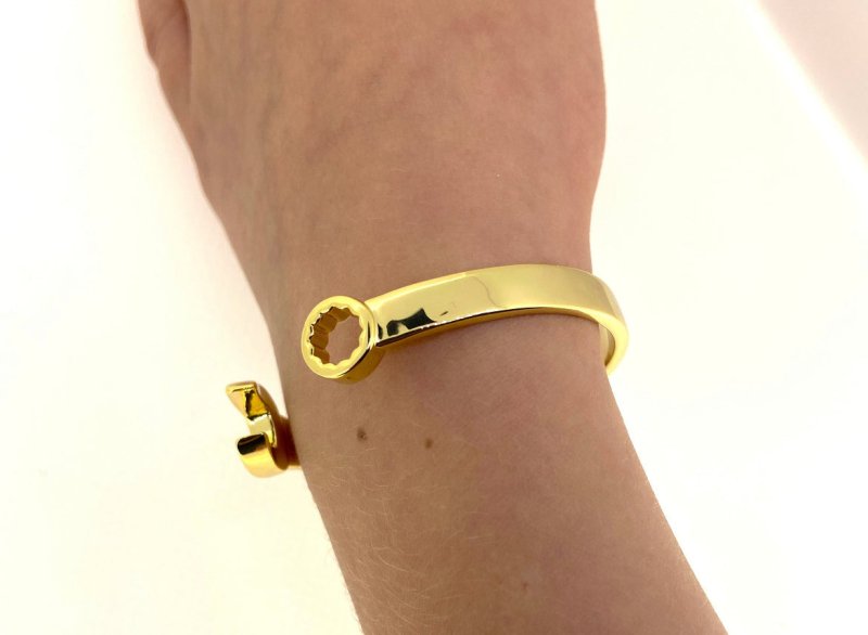 Gold clearance spanner bangle