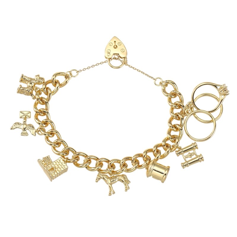 Luxury Gold Pets and Post Charm Bracelet
