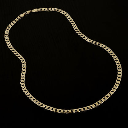 Classic 6mm Gold Cuban Curb Chain Necklace