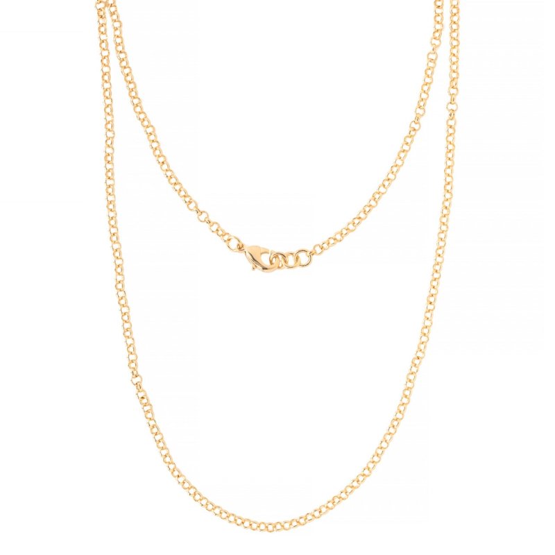 Classic 3mm Gold Belcher Chain Necklace