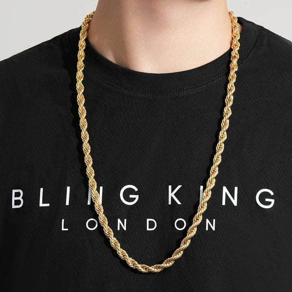 22ct Gold Rope Chain available online at PureJewels UK