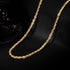 Classic 5mm Gold Rope Chain Necklace