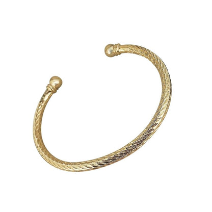 Luxury Kids Gold Torque Adjustable Bangle / Bracelet