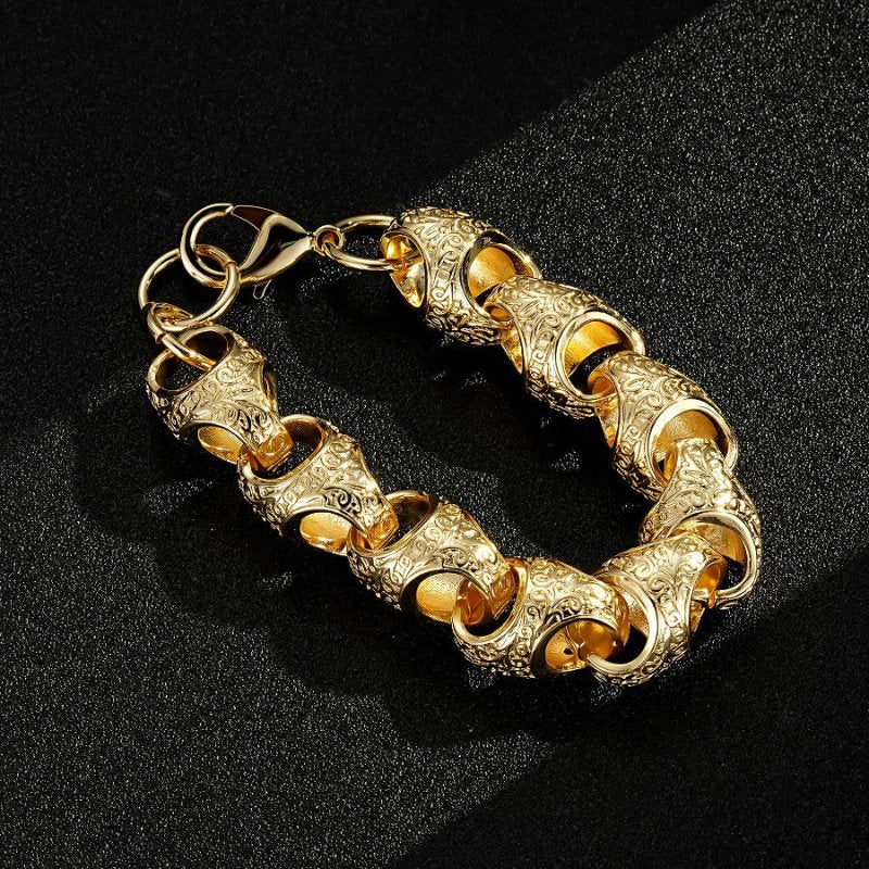 Luxury Gold 17mm XL Acorn Bracelet