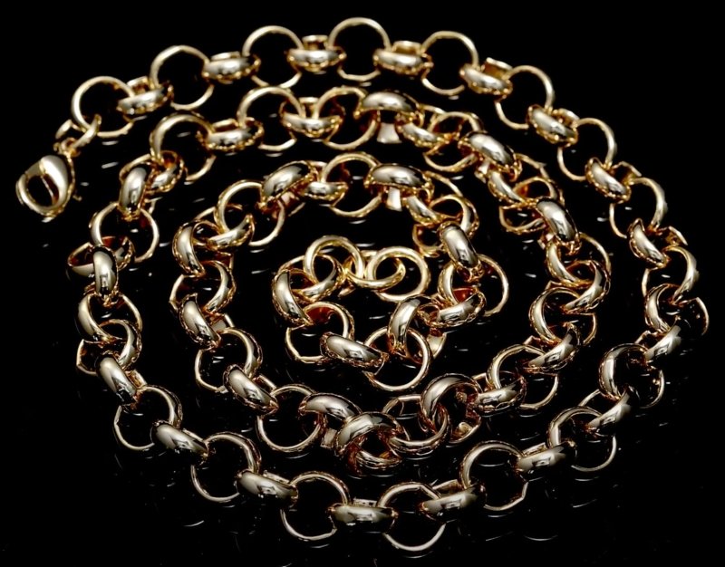 10mm Gold Classic Belcher Chain
