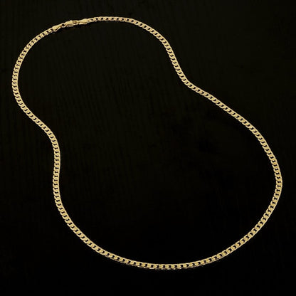 Premium Gold Dummy Pendant with 4mm Cuban Chain
