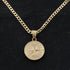 Premium Gold Compass Pendant Necklace with High Quality Gold Chain